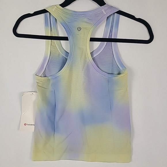 NWT Lululemon Swiftly Tech Racerback Tank 2.0 Psychedelic Wash Lavender Sz 2 ! - Picture 8 of 9